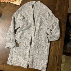 Oversized grey cardigan